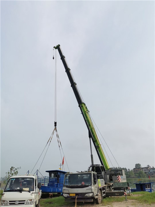 定远县桥梁建设吊装案例